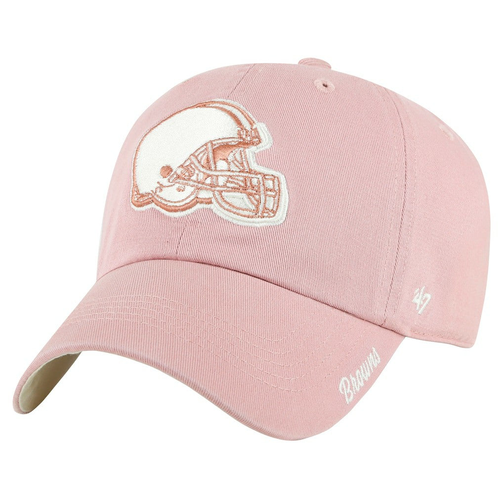 Cleveland Browns 47 brand '47 Women's Ballpark Cheer Dusty Rose Clean Up Adjustable Hat