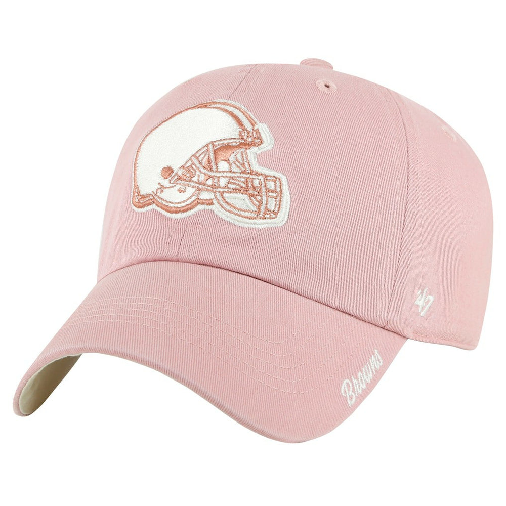 Cleveland Browns 47 brand '47 Women's Ballpark Cheer Dusty Rose Clean Up Adjustable Hat