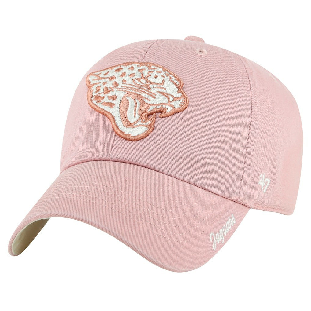 Jacksonville Jaguars 47 brand '47 Women's Ballpark Cheer Dusty Rose Clean Up Adjustable Hat