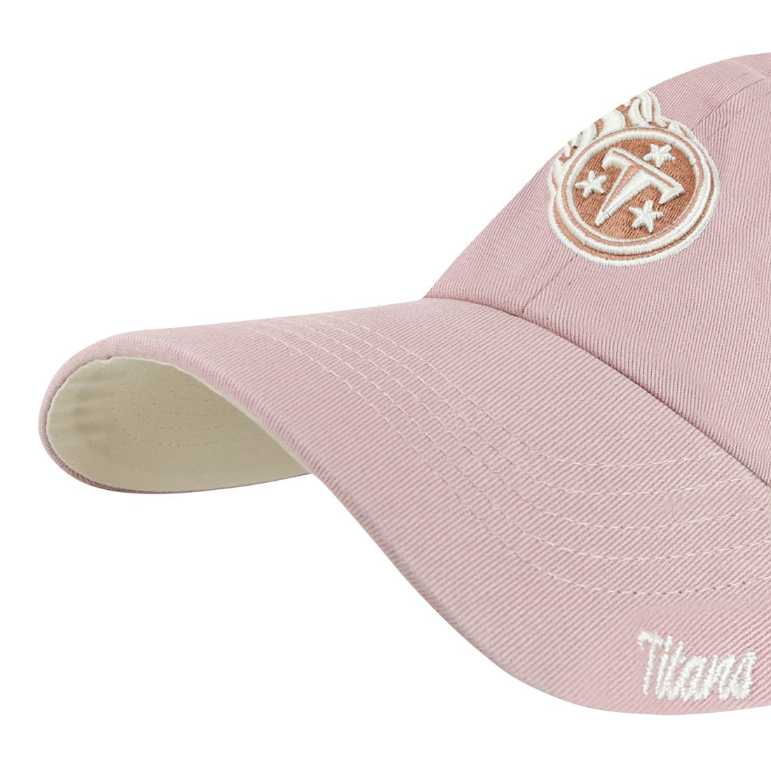 Tennessee Titans 47 brand '47 Women's Ballpark Cheer Dusty Rose Clean Up Adjustable Hat