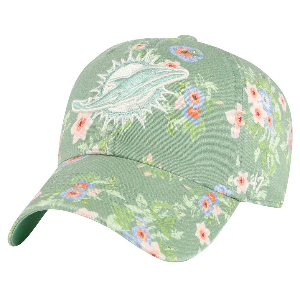 Miami Dolphins 47 brand '47 Women's Meadow Garden Clean Up Adjustable Hat