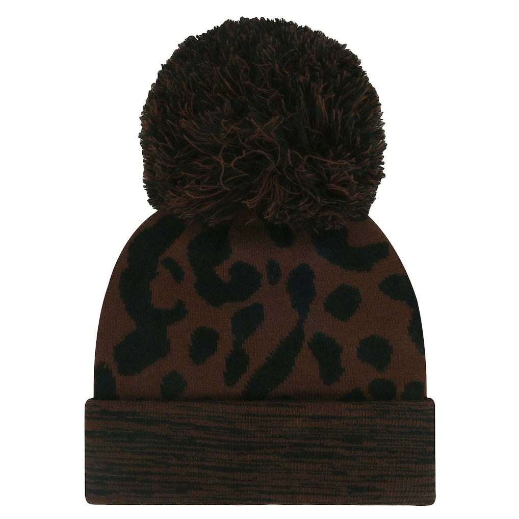 Las Vegas Raiders 47 brand '47 Women's Cacao Cuffed Knit Hat with Pom