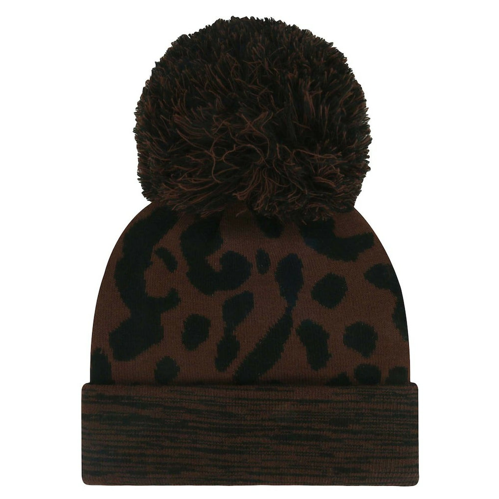 Las Vegas Raiders 47 brand '47 Women's Cacao Cuffed Knit Hat with Pom