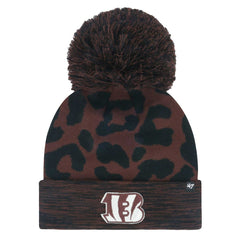 Cincinnati Bengals 47 brand '47 Women's Cacao Cuffed Knit Hat with Pom