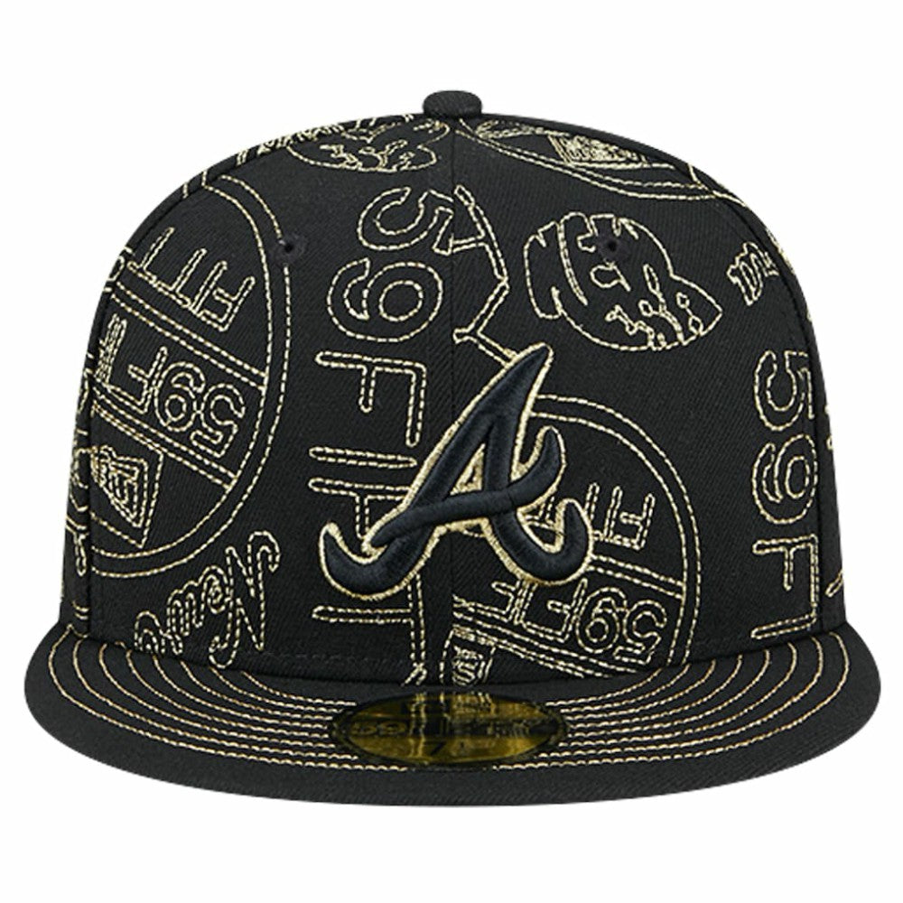 Atlanta Braves New Era 59FIFTY Day Allover Fitted Hat | MLB Discount