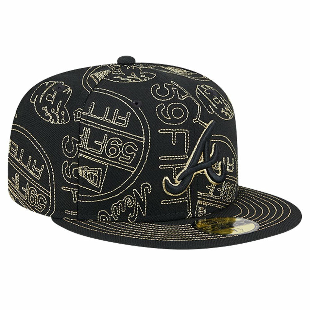 Atlanta Braves New Era 59FIFTY Day Allover Fitted Hat | MLB Discount