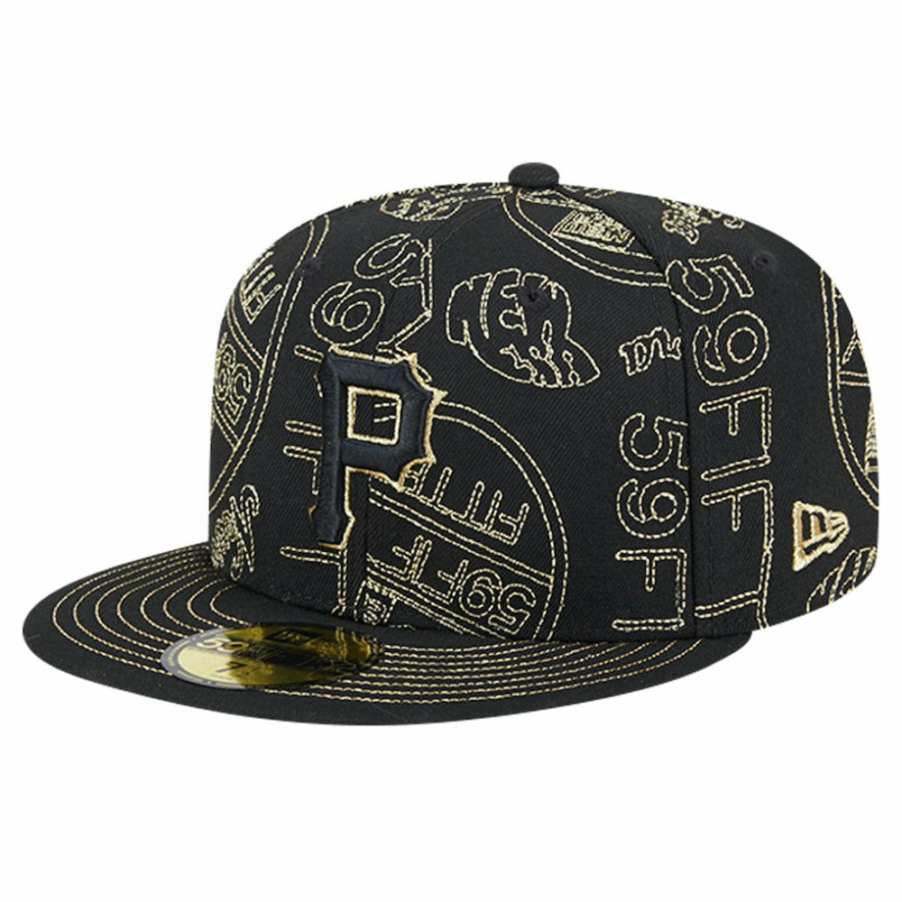 Pittsburgh Pirates New Era 59FIFTY Day Allover Fitted Hat | MLB Discount