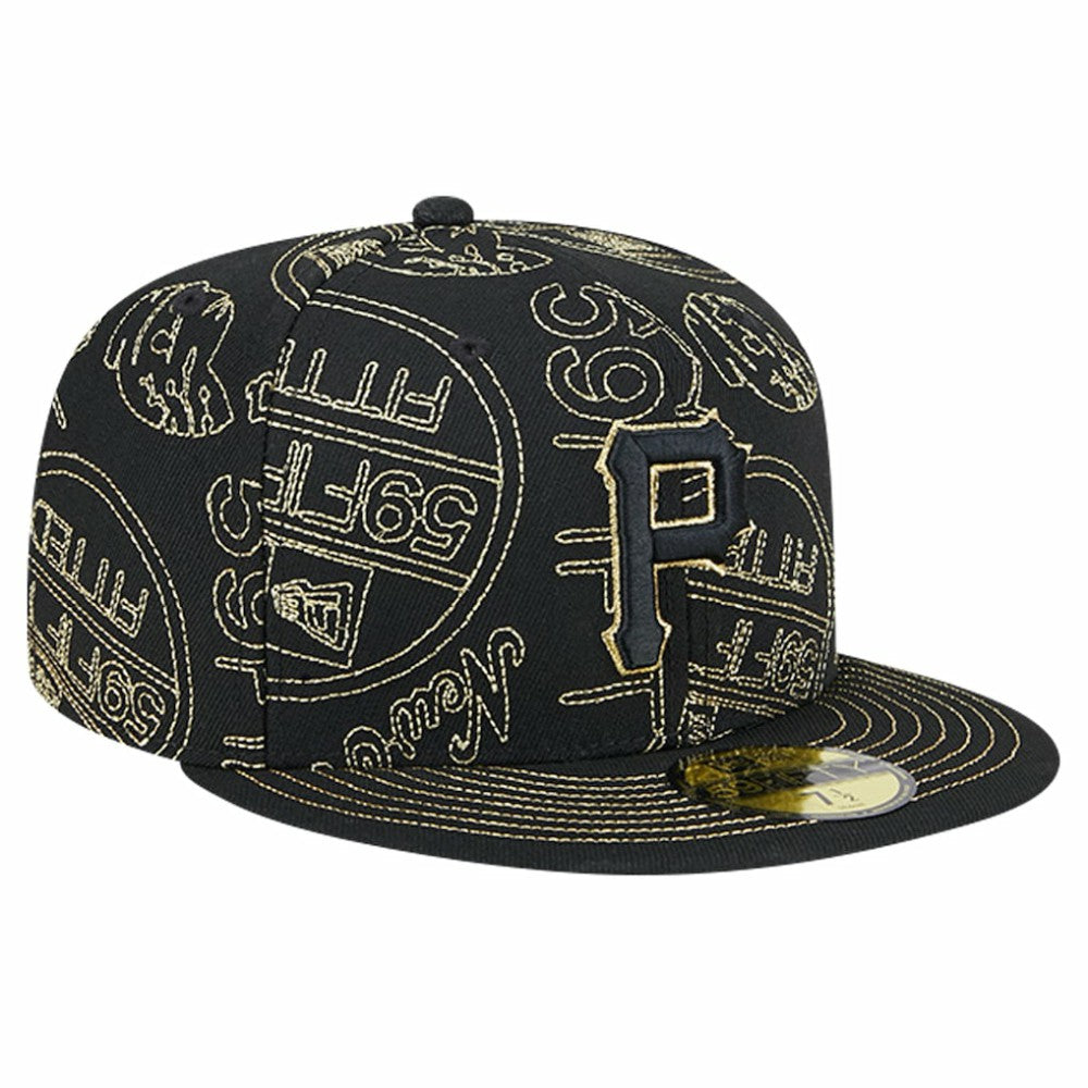 Pittsburgh Pirates New Era 59FIFTY Day Allover Fitted Hat | MLB Discount