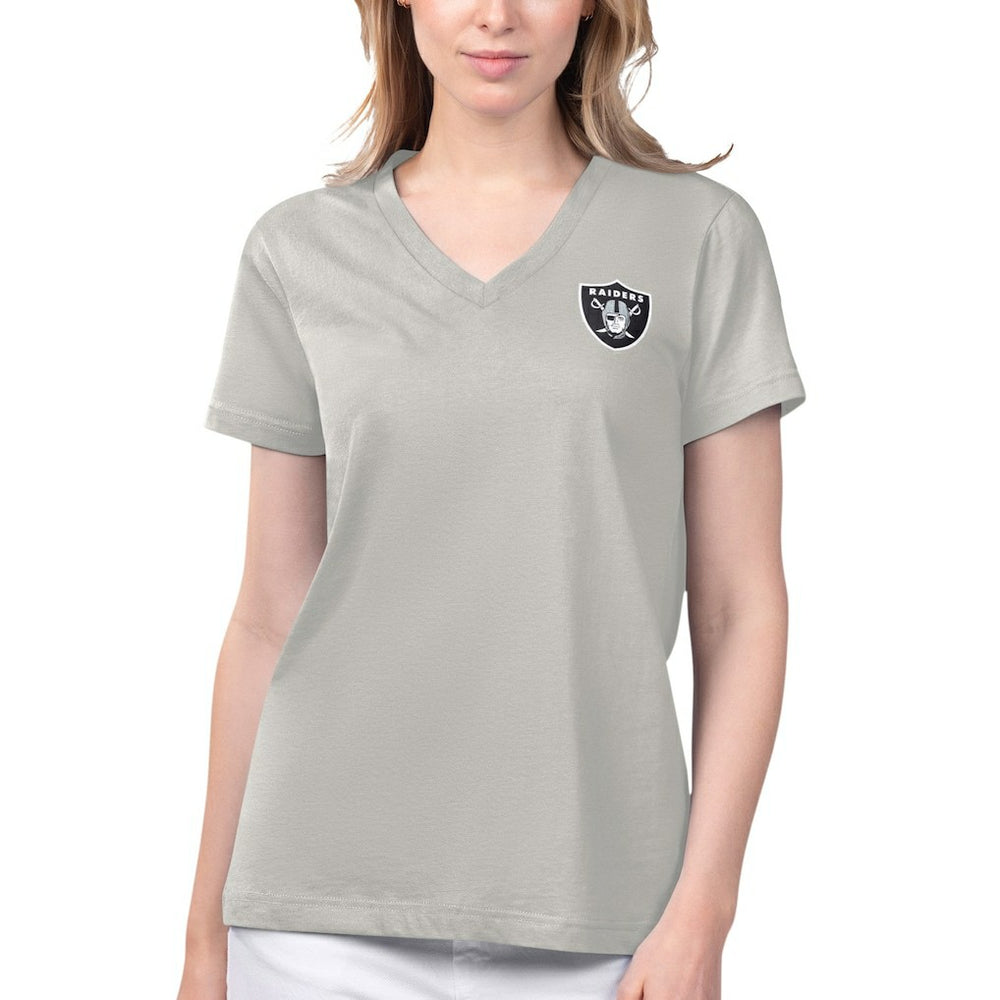 Las Vegas Raiders  Margaritaville Women's Game Time V-Neck T-Shirt