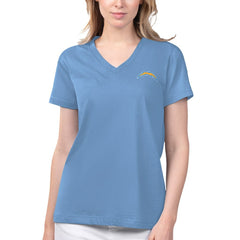 Los Angeles Chargers  Margaritaville Women's Game Time V-Neck T-Shirt