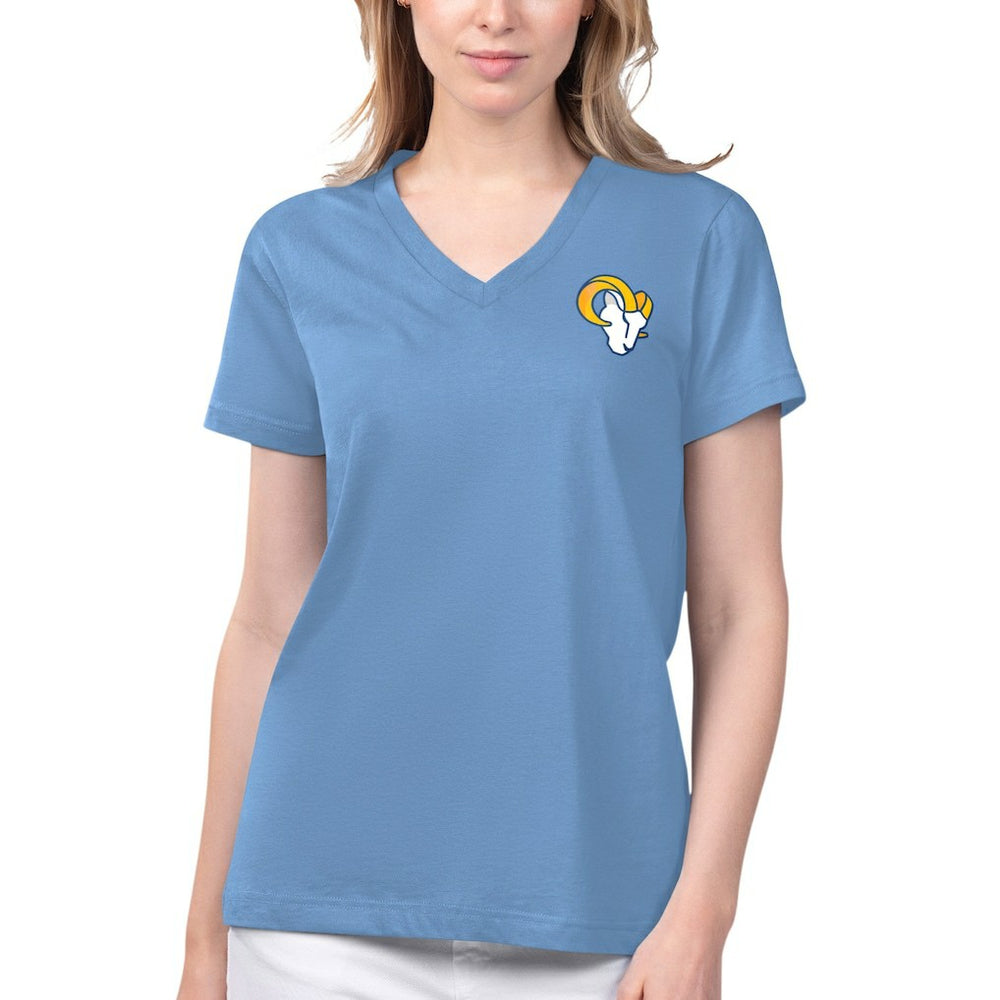 Los Angeles Rams  Margaritaville Women's Game Time V-Neck T-Shirt