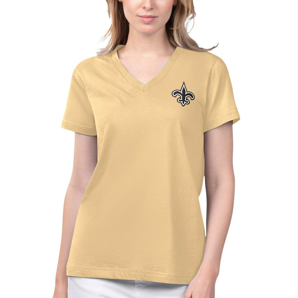 New Orleans Saints  Margaritaville Women's Game Time V-Neck T-Shirt