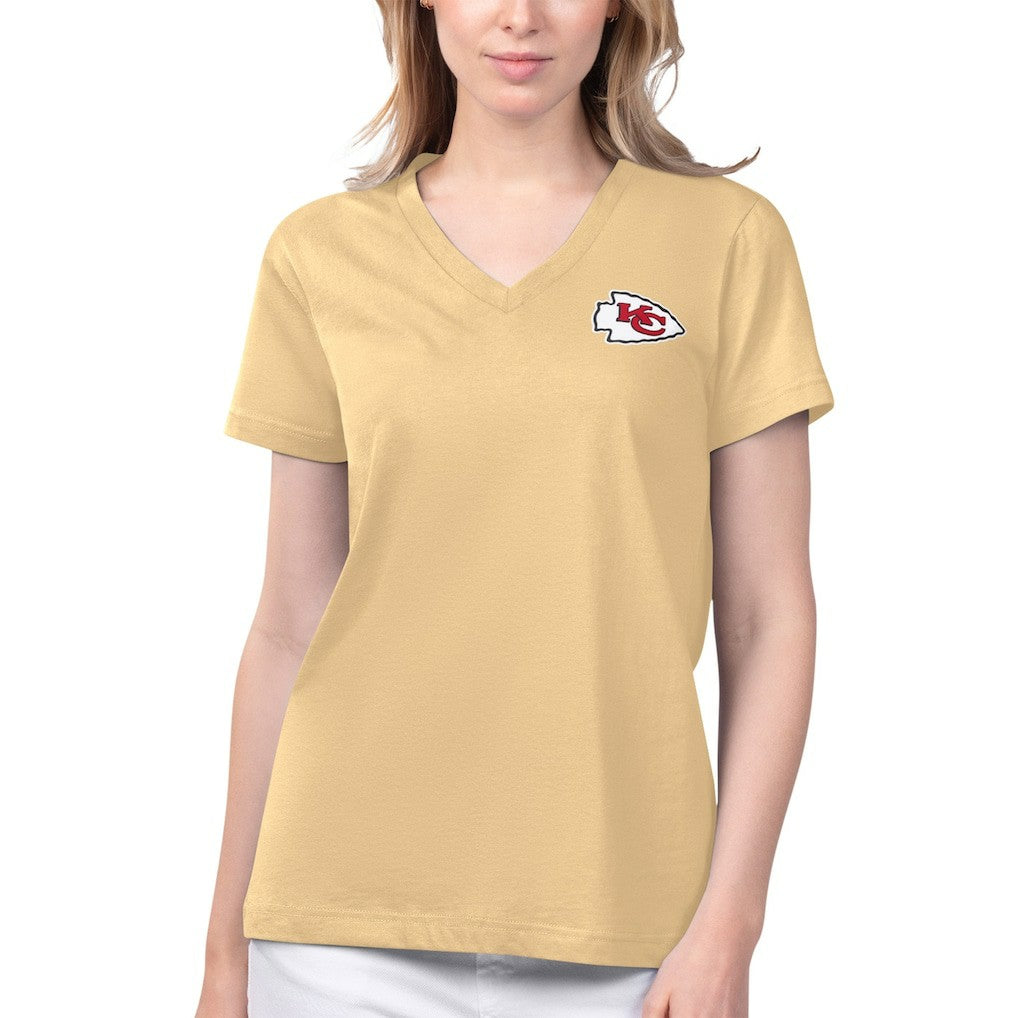 Kansas City Chiefs  Margaritaville Women's Game Time V-Neck T-Shirt