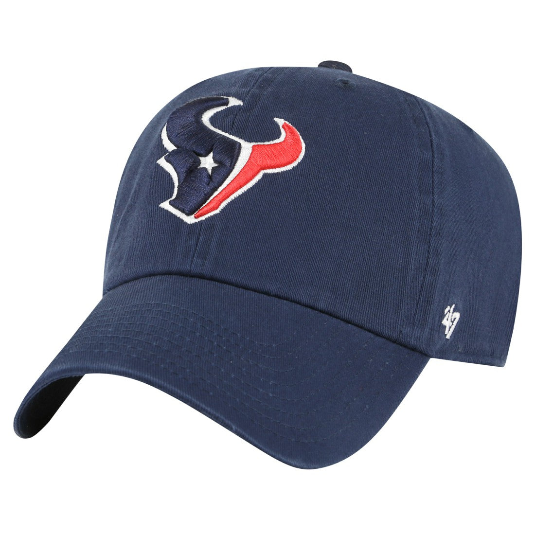 Houston Texans 47 brand '47 Clean Up Primary Adjustable Hat