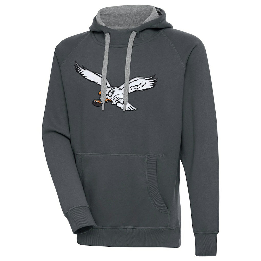 Philadelphia Eagles  Antigua Throwback Logo Victory Pullover Sweatshirt
