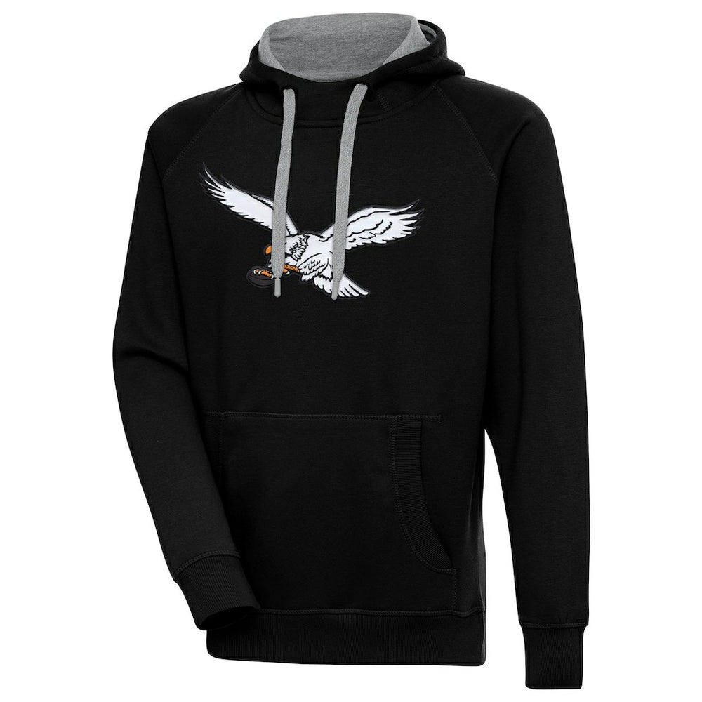 Philadelphia Eagles  Antigua Throwback Logo Victory Pullover Hoodie