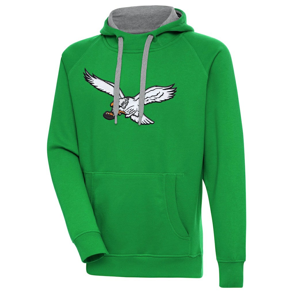 Philadelphia Eagles  Antigua Throwback Logo Victory Pullover Hoodie