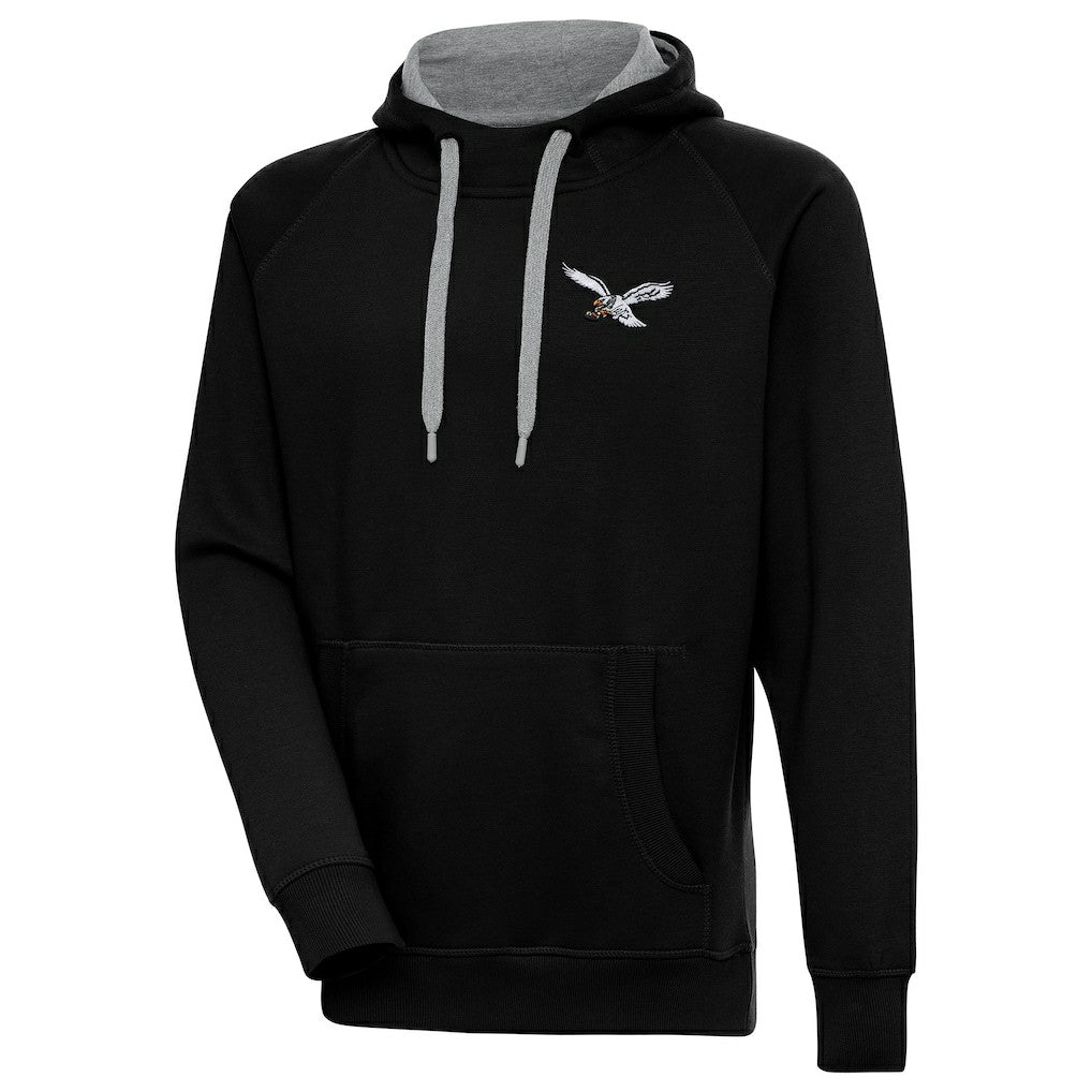 Philadelphia Eagles  Antigua Throwback Logo Victory Pullover Hoodie