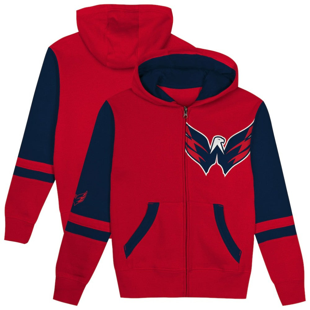 Washington Capitals Preschool Face Off Full-Zip Hoodie On Sale
