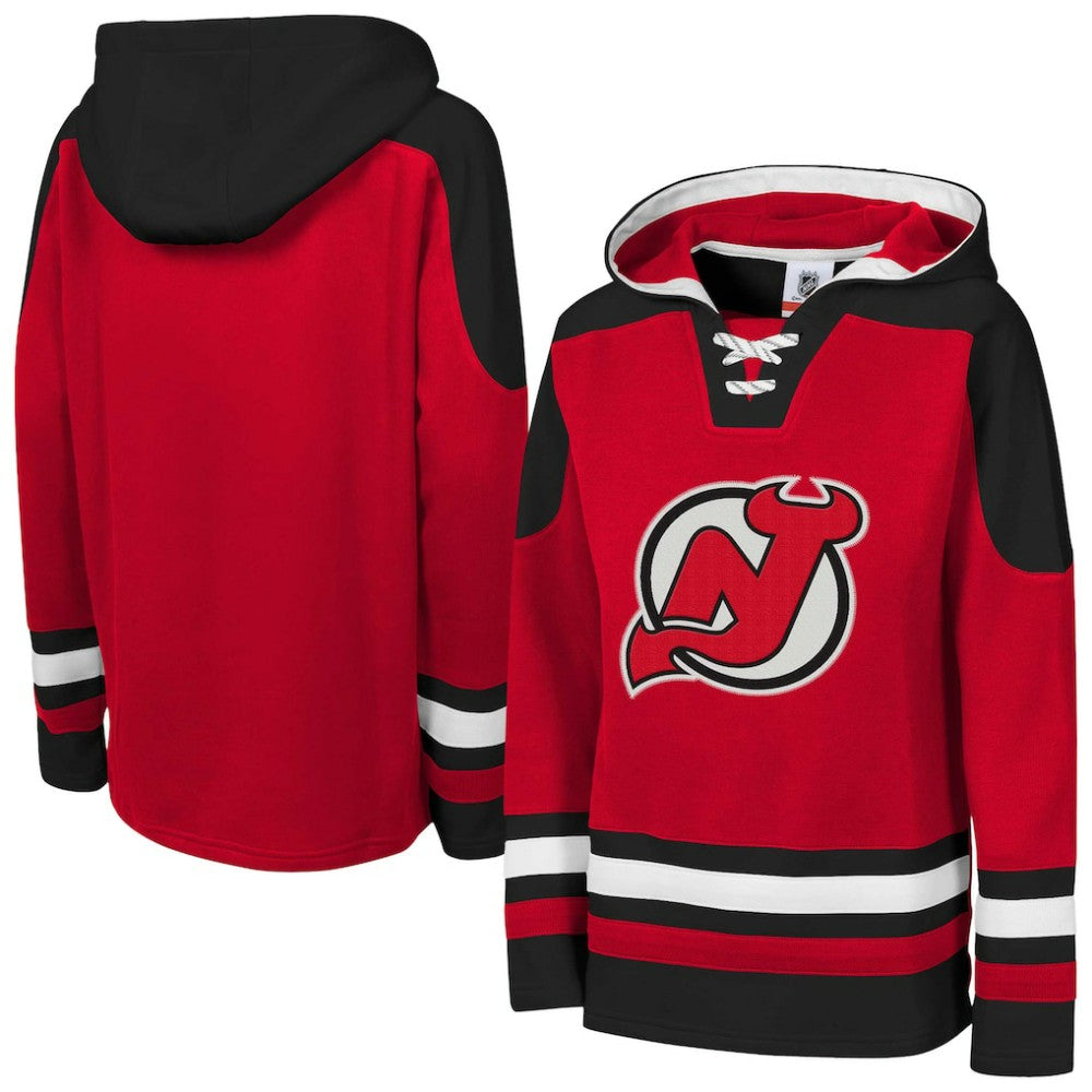 New Jersey Devils Youth Ageless Must Have Home V-Neck Pullover Hoodie Discount