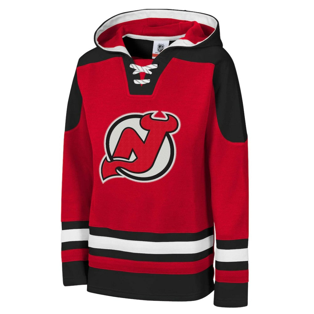 New Jersey Devils Youth Ageless Must Have Home V-Neck Pullover Hoodie Discount