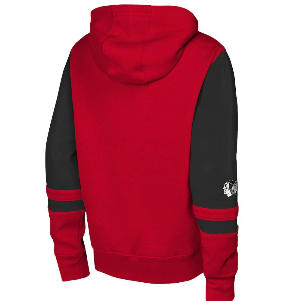 Chicago Blackhawks Youth Face Off Full-Zip Hoodie On Sale