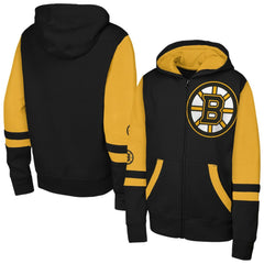 Boston Bruins Youth Face Off Full-Zip Hoodie For Sale