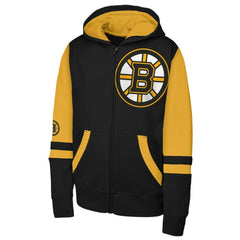 Boston Bruins Youth Face Off Full-Zip Hoodie For Sale