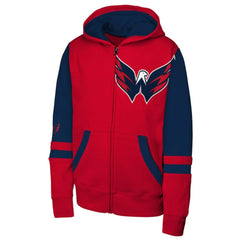 Washington Capitals Youth Face Off Full-Zip Hoodie Sale