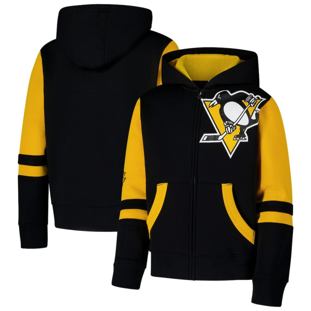 Pittsburgh Penguins Youth Face Off Full-Zip Hoodie For Sale