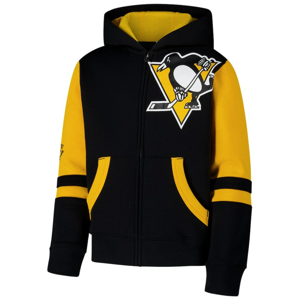 Pittsburgh Penguins Youth Face Off Full-Zip Hoodie For Sale