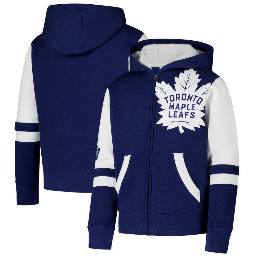 Toronto Maple Leafs Youth Face Off Full-Zip Hoodie On Sale