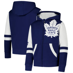 Toronto Maple Leafs Youth Face Off Full-Zip Hoodie On Sale