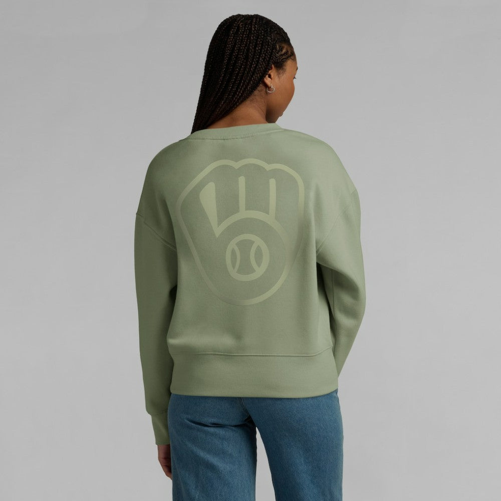 Milwaukee Brewers Fanatics Women's Elements Flow Pullover Sweatshirt | MLB Shop