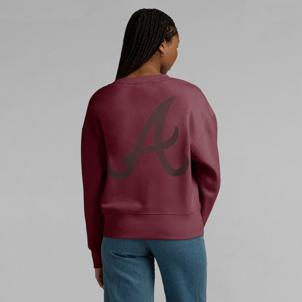 Atlanta Braves Fanatics Women's Elements Flow Pullover Sweatshirt | MLB Discount