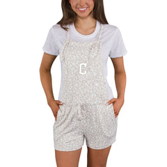 Cleveland Guardians Concepts Sport Women's Montana Hacci Knit Romper Overalls | MLB Outlet