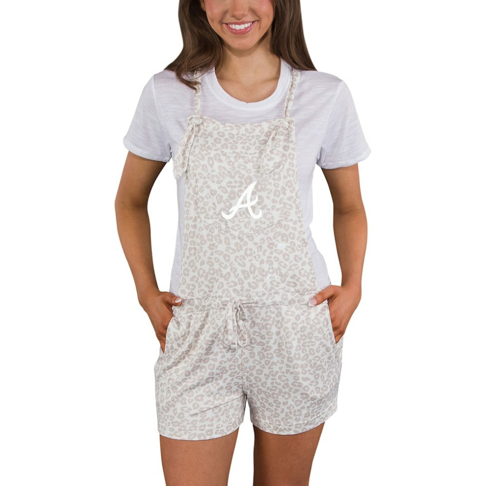Atlanta Braves Concepts Sport Women's Montana Hacci Knit Romper Overalls | MLB Online