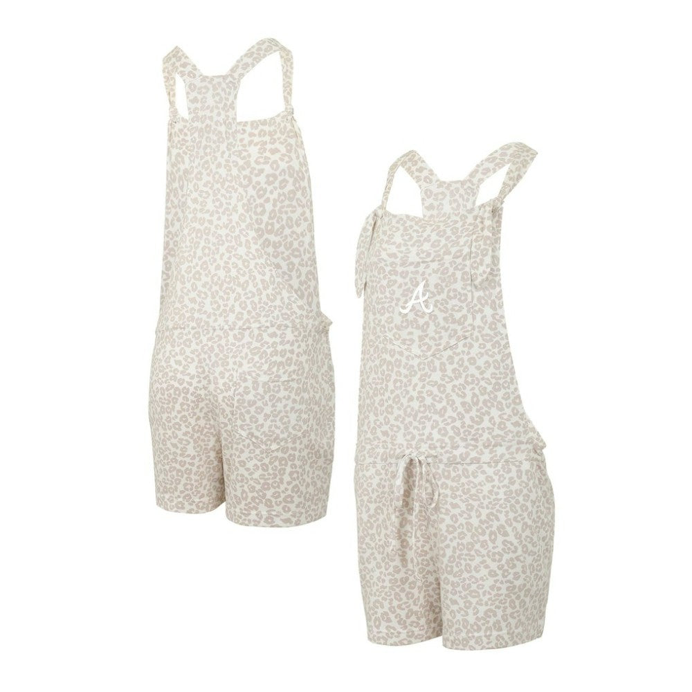 Atlanta Braves Concepts Sport Women's Montana Hacci Knit Romper Overalls | MLB Online