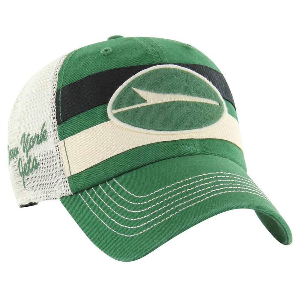 New York Jets 47 brand '47 Clubhouse Boon Clean-Up Trucker Adjustable Hat