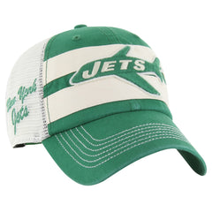 New York Jets 47 brand '47 Throwback Clubhouse Boon Clean-Up Trucker Adjustable Hat