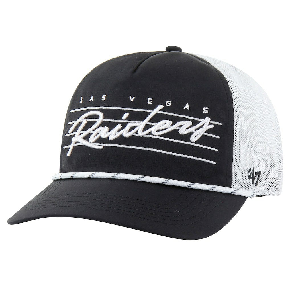 Las Vegas Raiders 47 brand '47 Downburst Relaxed Hitch Trucker Adjustable Hat