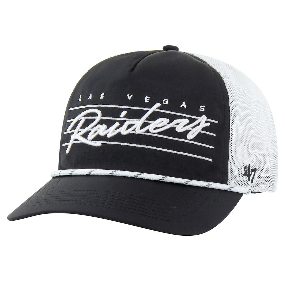 Las Vegas Raiders 47 brand '47 Downburst Relaxed Hitch Trucker Adjustable Hat
