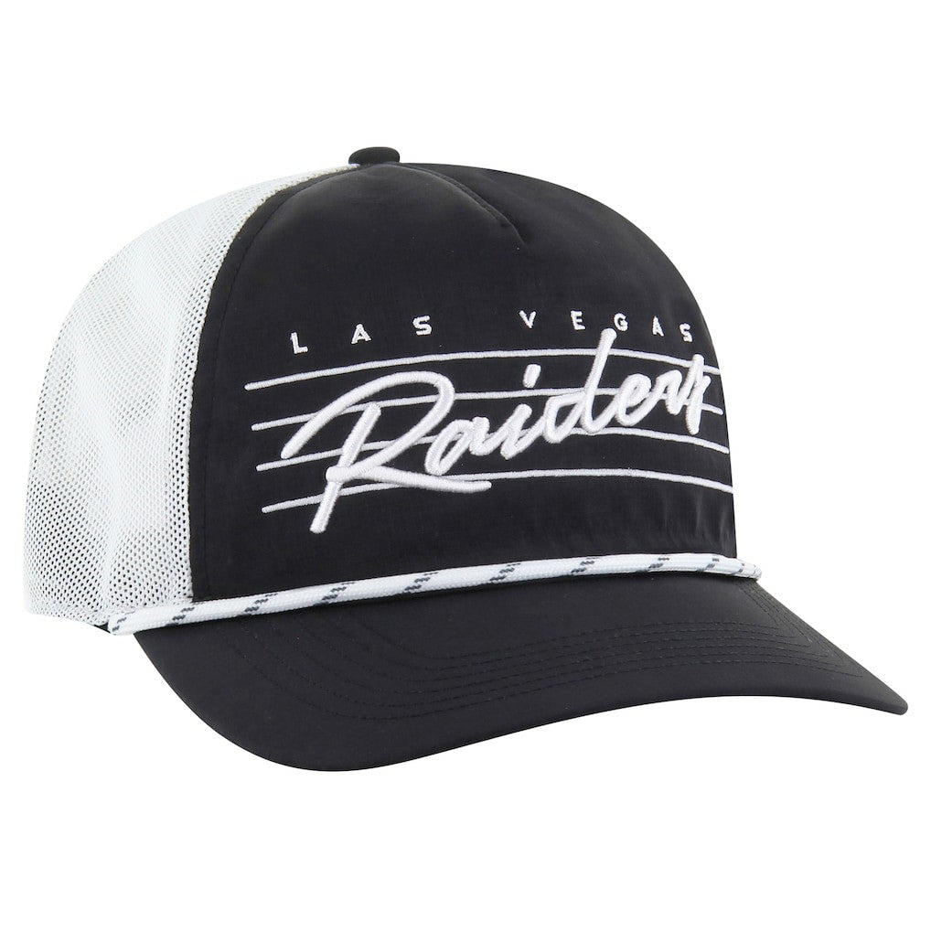 Las Vegas Raiders 47 brand '47 Downburst Relaxed Hitch Trucker Adjustable Hat