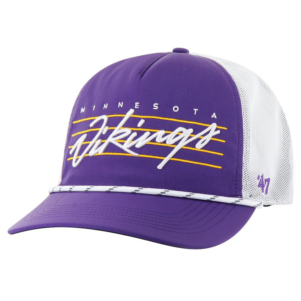 Minnesota Vikings 47 brand '47 Downburst Relaxed Hitch Trucker Adjustable Hat