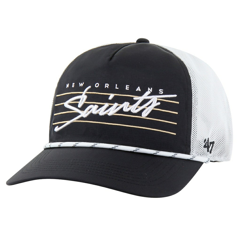 New Orleans Saints 47 brand '47 Downburst Relaxed Hitch Trucker Adjustable Hat