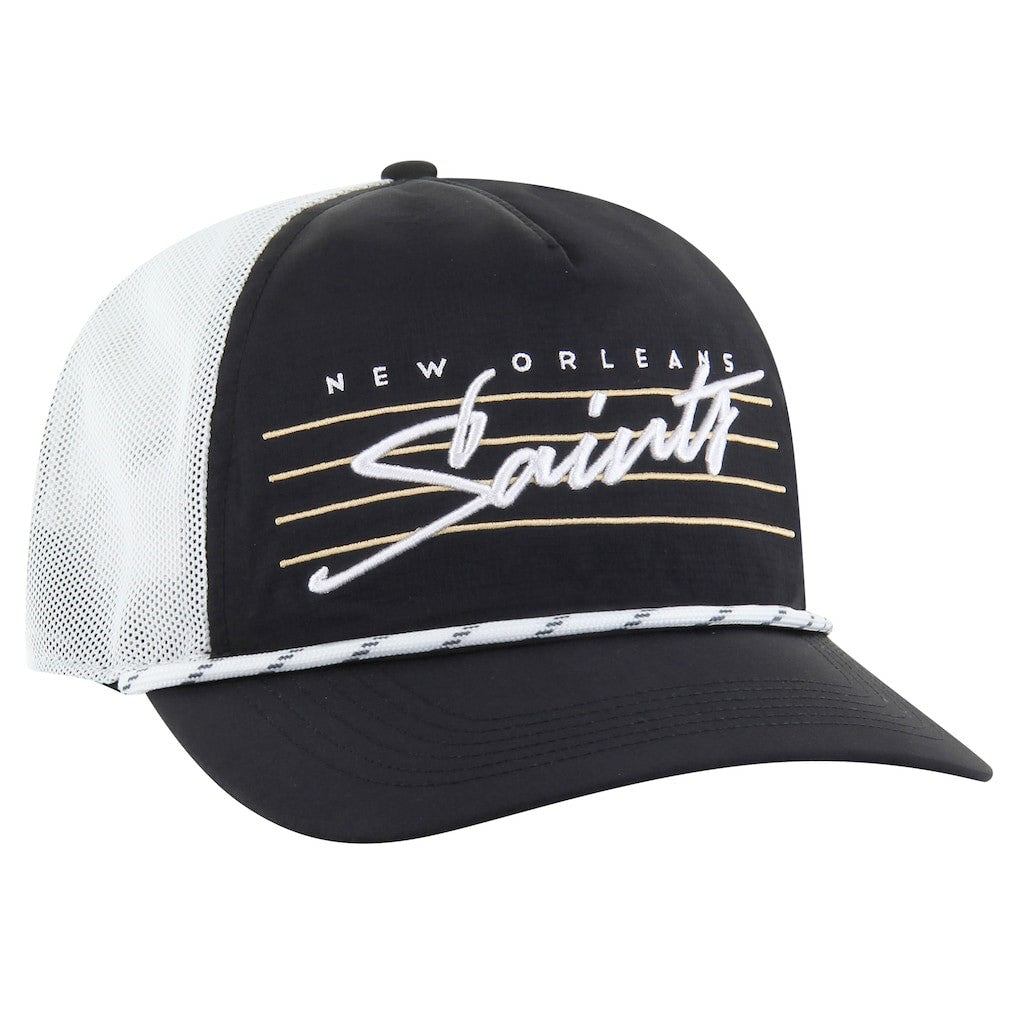 New Orleans Saints 47 brand '47 Downburst Relaxed Hitch Trucker Adjustable Hat