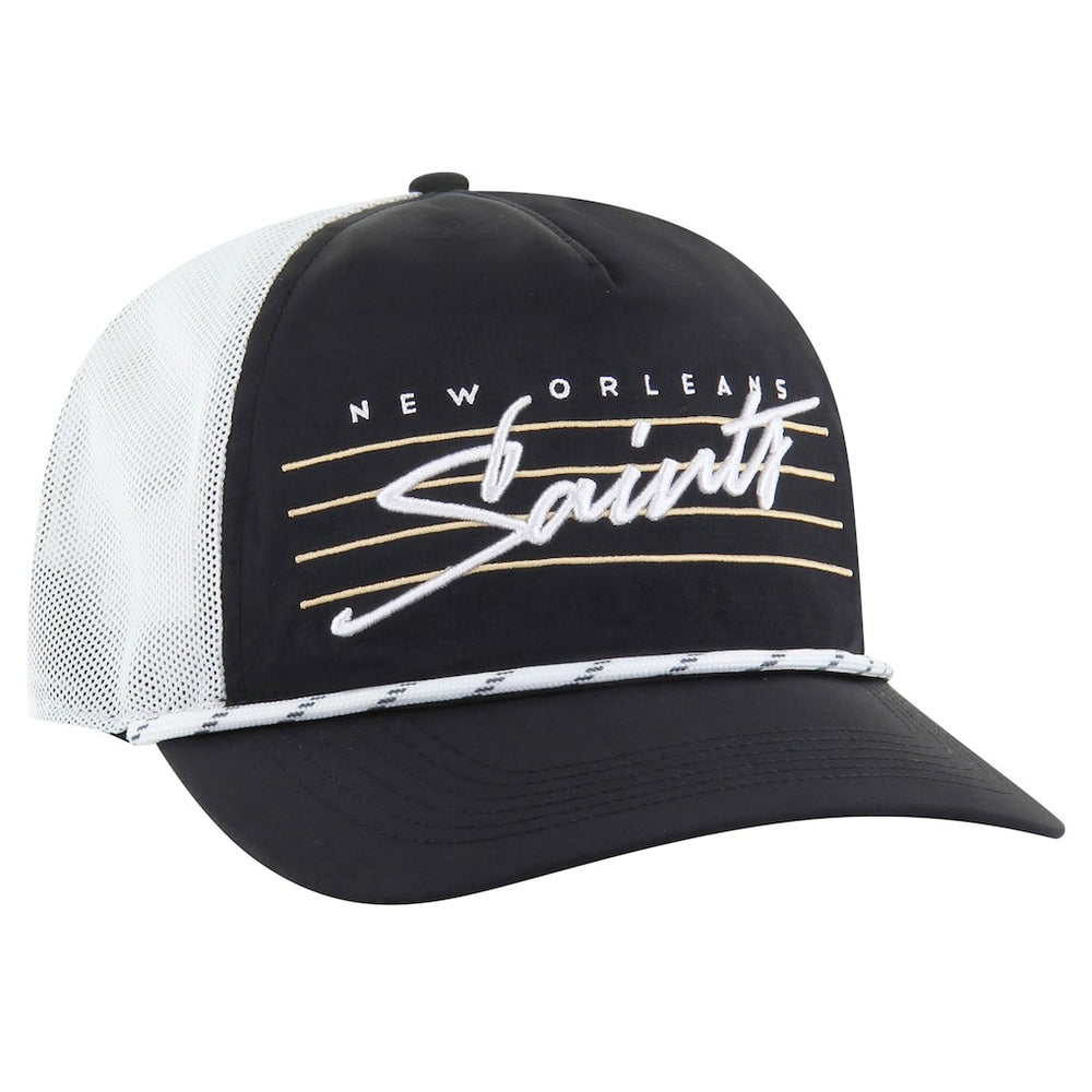 New Orleans Saints 47 brand '47 Downburst Relaxed Hitch Trucker Adjustable Hat