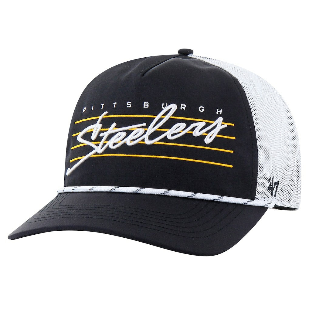 Pittsburgh Steelers 47 brand '47 Downburst Relaxed Hitch Trucker Adjustable Hat