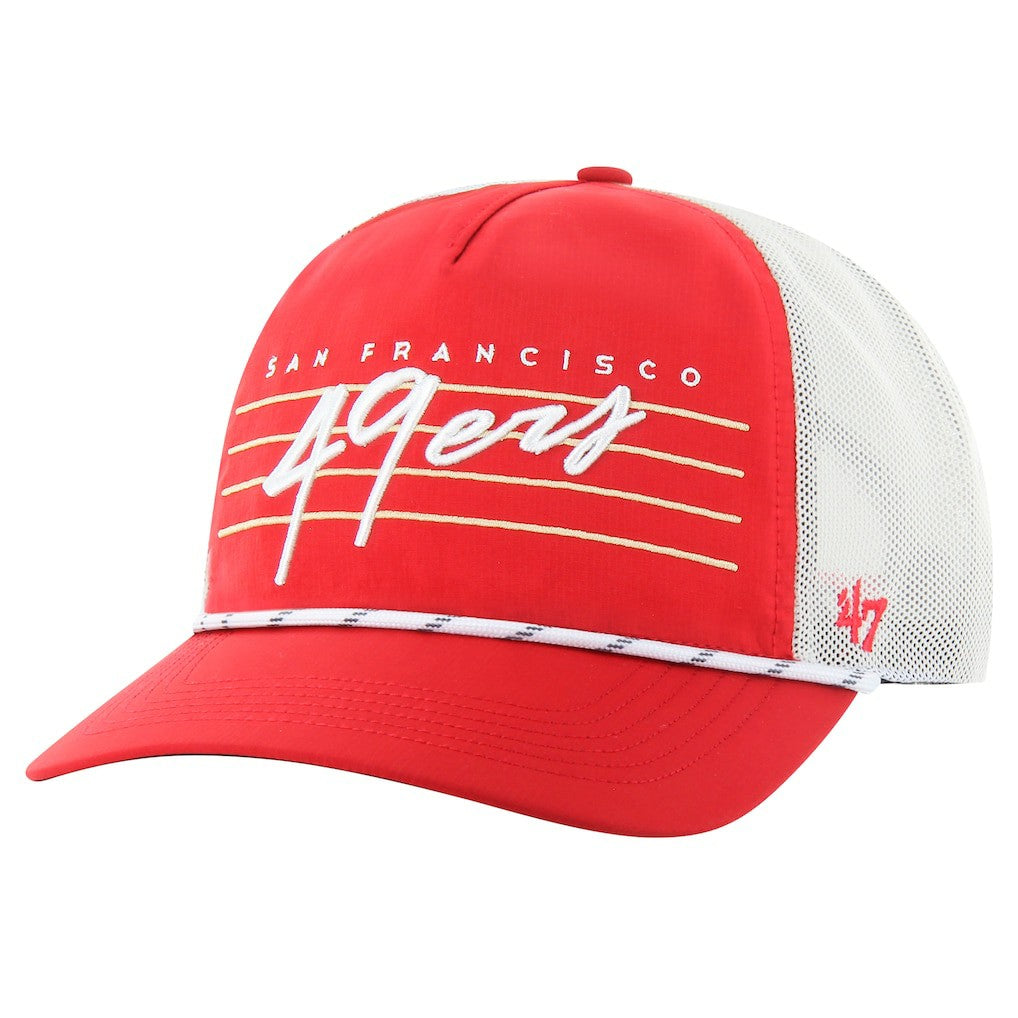 San Francisco 49ers 47 brand '47 Downburst Relaxed Hitch Trucker Adjustable Hat