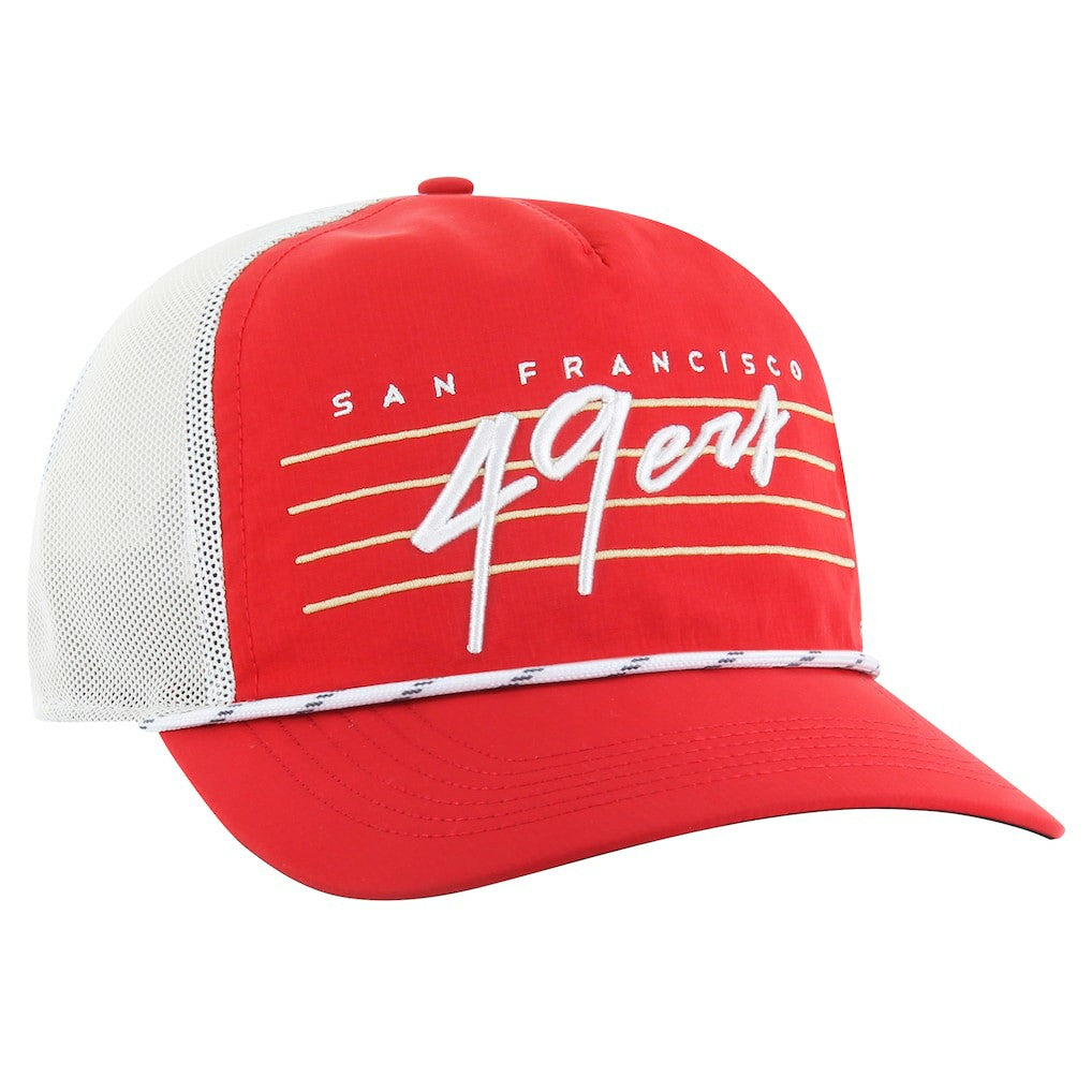 San Francisco 49ers 47 brand '47 Downburst Relaxed Hitch Trucker Adjustable Hat